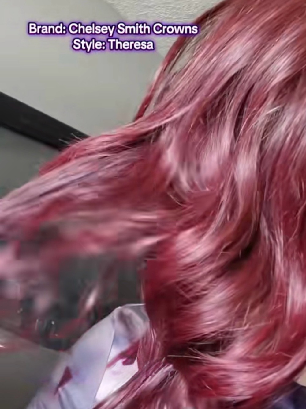 Chelsea Smith Crowns Theresa Wig in Deep Burgundy - Picture 8 of 10